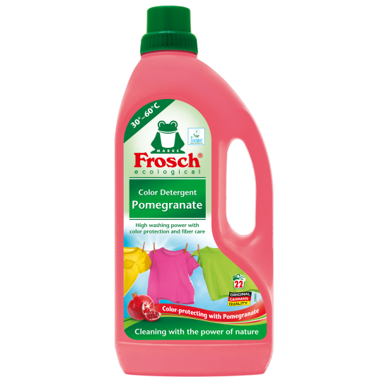 FROSCH COLOR DETERGENT POMEGRANATE течен перилен препарат за цветни тъкани НАР 1.5 л