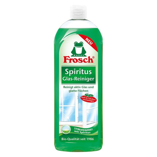 FROSCH GLAS REINIGER SPIRITUS препарат за прозорци Био спирт пълнител 750 мл