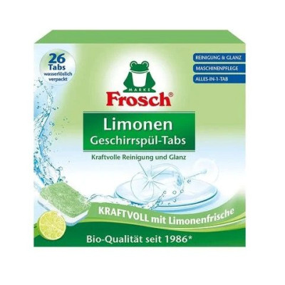 ФРОШ All in 1 Таблетки за съдомиялна Зелен Лимон 520 гр, 26 бр