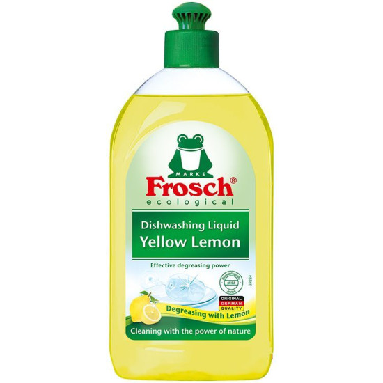 FROSCH DISHWASHING LIQUID LEMON Течен препарат за миене на съдове Лимон 500 мл