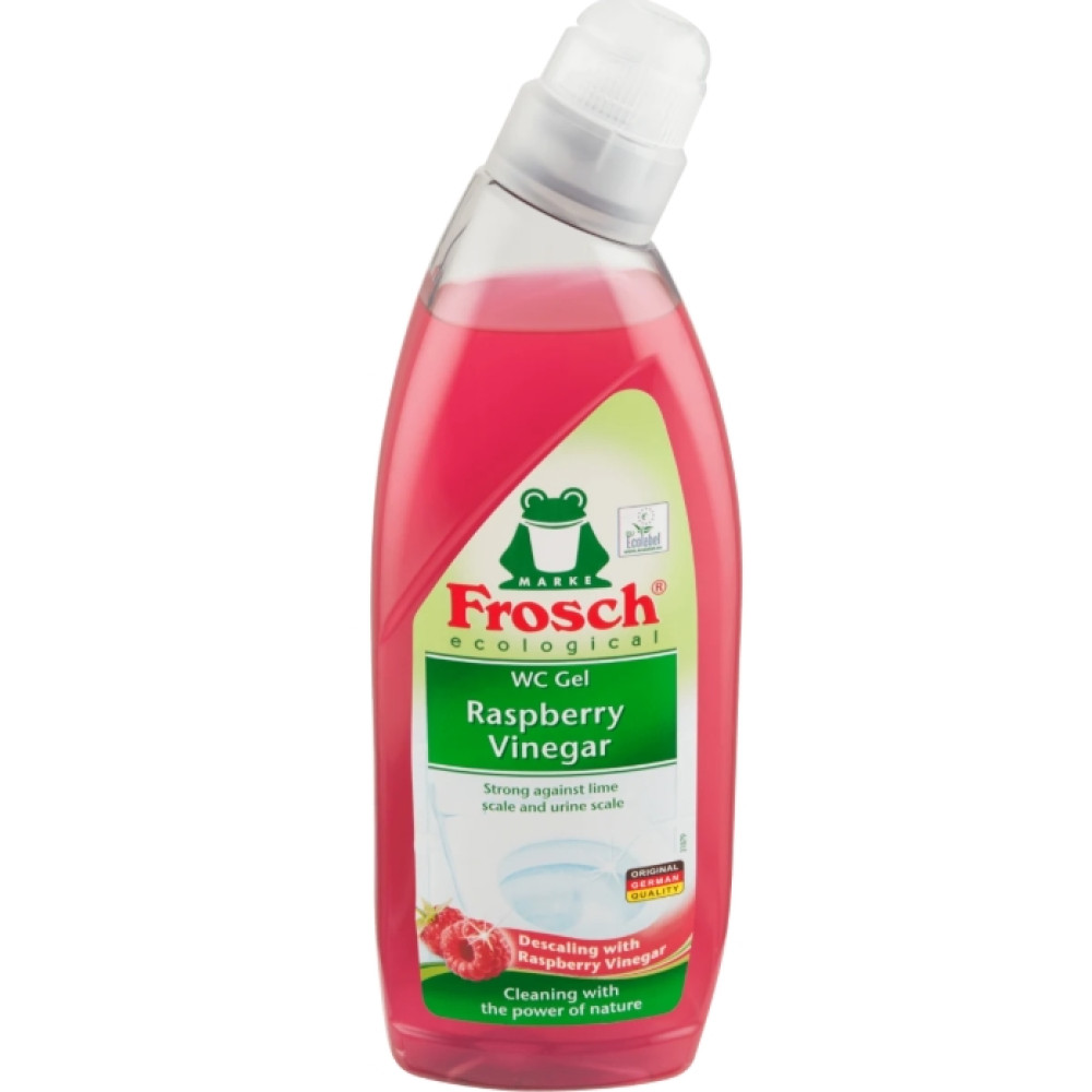 ФРОШ WC Gel Raspberry Vinegar Гел за почистване на тоалетна Малинов оцет 750 мл - За баня и WC