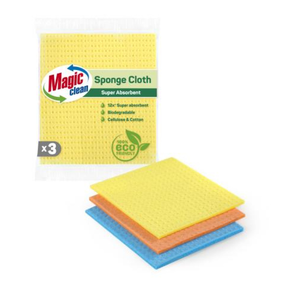 MAGIC CLEAN попивателна кърпа малка х 3 бр /различни цветове/ - Домашни потреби