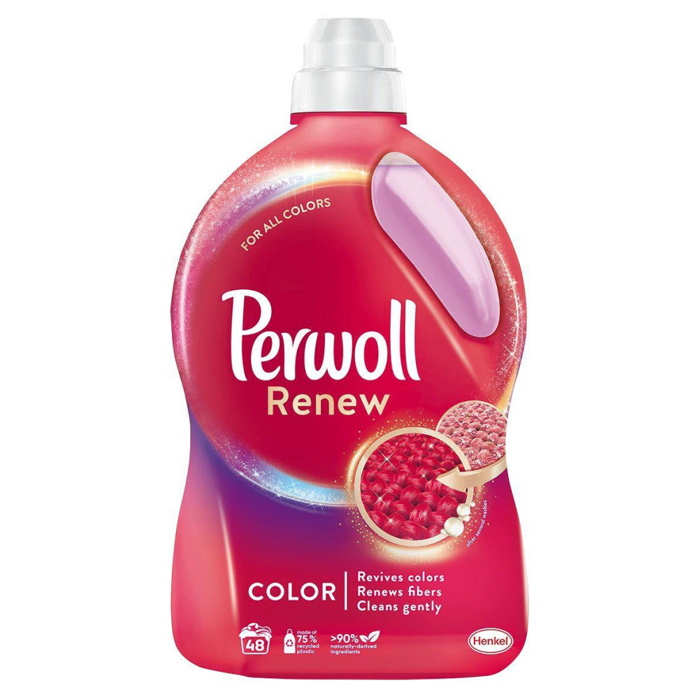 ПЕРВОЛ RENEW COLOR специализиран течен перилен препарат, гел 2,97 л - Перилни препарати ПЕРВОЛ RENEW COLOR специализиран течен перилен препарат, гел 2,97 л - Перилни препарати