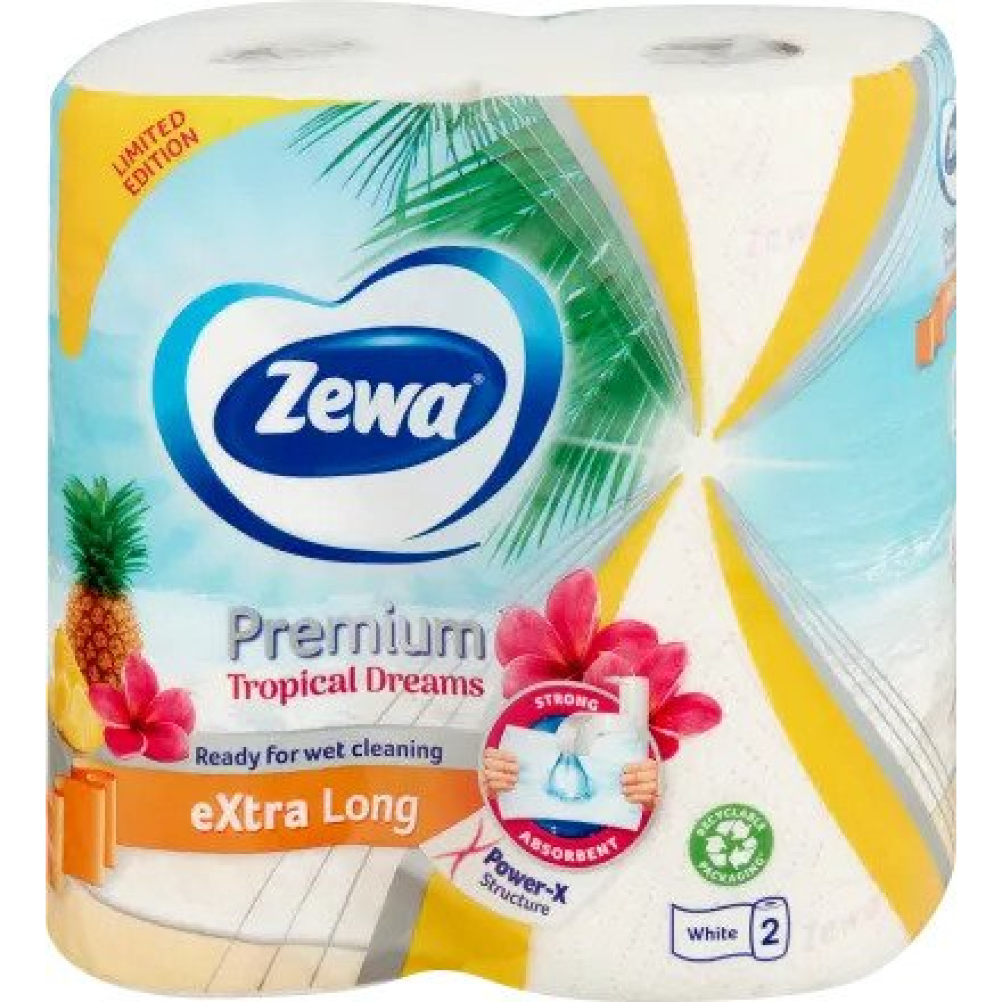 ЗЕВА ПРЕМИУМ ДОМАКИНСКА ХАРТИЯ TROPICAL DREAMS х 2 бр EXTRA LONG ...