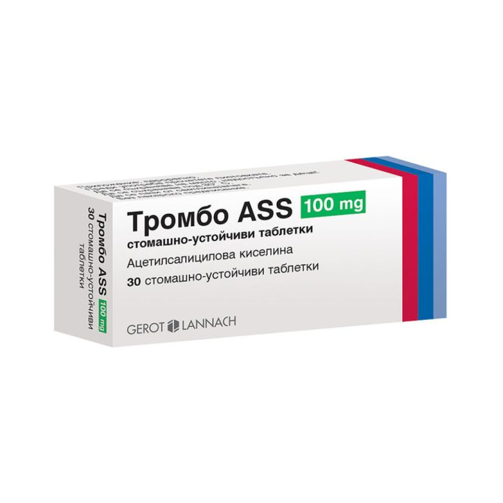 Thrombo ASS (Тромбо ASS), 100мг, 30 таблетки -