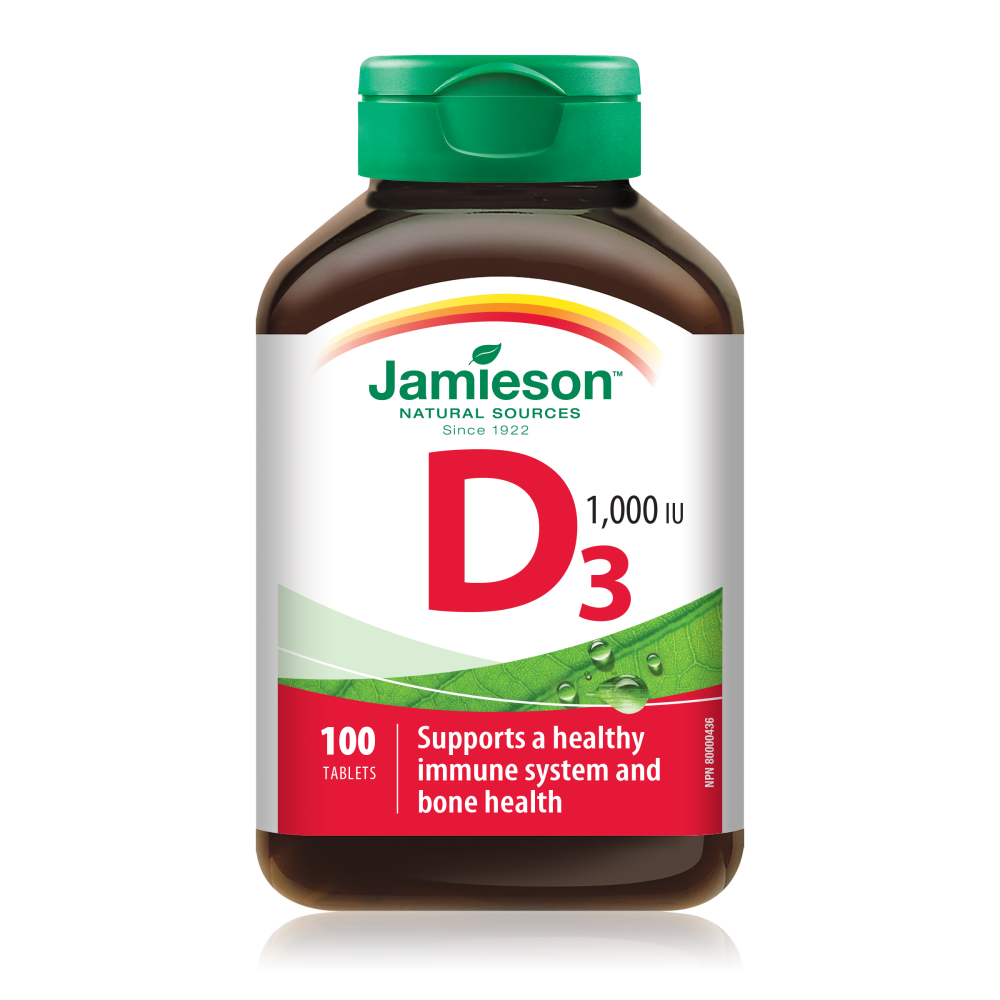 Jamieson Витамин D3 1000 IU х100 таблетки - Имунитет