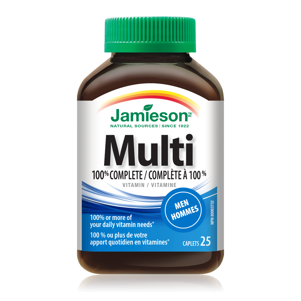 Multi 100% Complete мултивитамини за мъже, таблетки х 25, Jamieson -