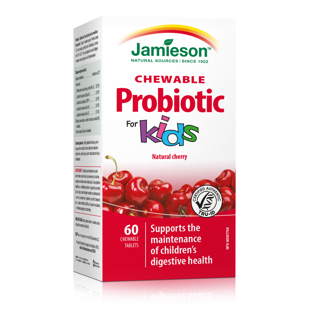 Пробиотик за деца с вкус на череша, таблетки х 60, Jamieson -
