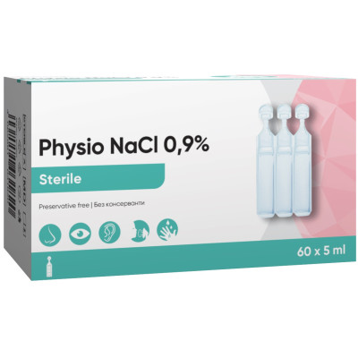 ЛИВСАНЕ PHYSIO NaCl 0.9% физиологичен разтвор, стерилни монодози 5 мл х 60 бр