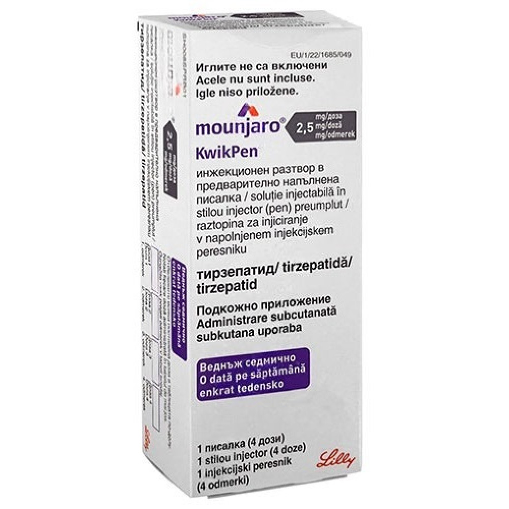 МУНДЖАРО КУИК ПЕН инж разтвор в предварително напълнена писалка 2.5 мг/доза 4 дози 2.4 мл х 1 бр - Лекарства с рецепта