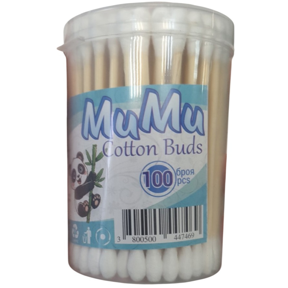 МИМИ клечки за уши x 100 бр кръгла кутия - Ушна хигиена