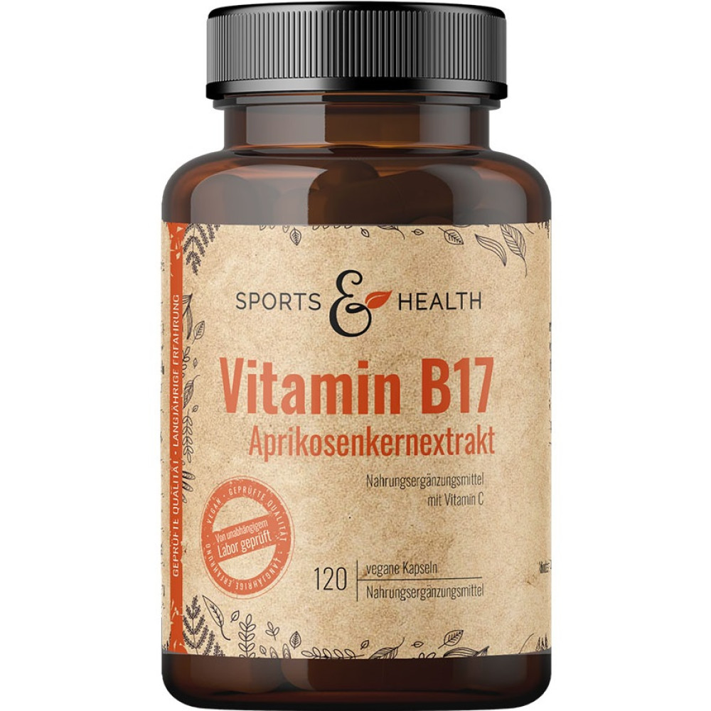 ВИТАМИН B17 капс х 120 бр SPORTS & HEALTH - Витамини, минерали и антиоксиданти