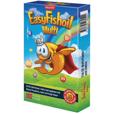 ИЗИФИШОЙЛ МУЛТИ табл за дъвчене х 30 бр EASYVIT