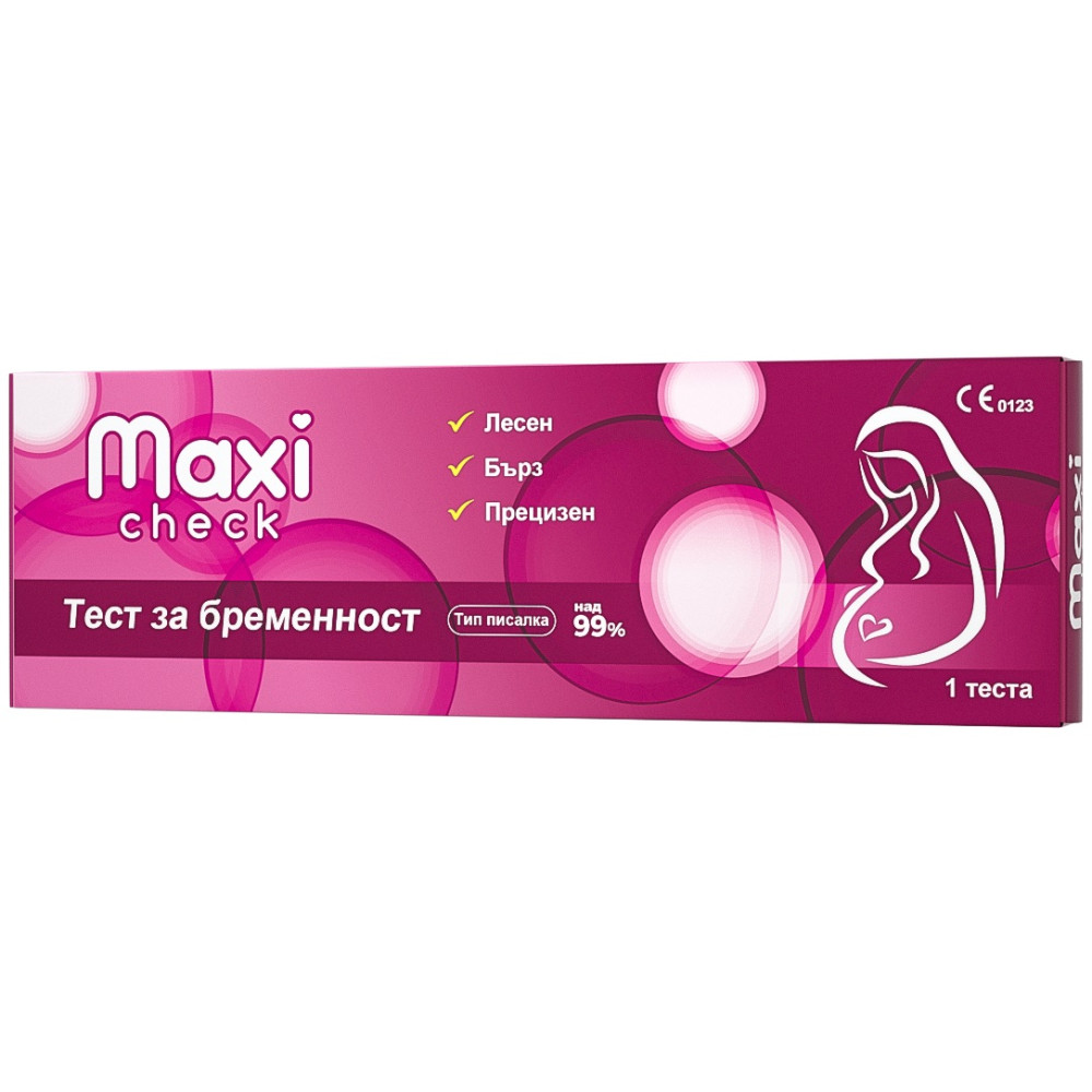 ТЕСТ ЗА БРЕМЕННОСТ MAXI CHECK писалка х 1 бр - Диагностика