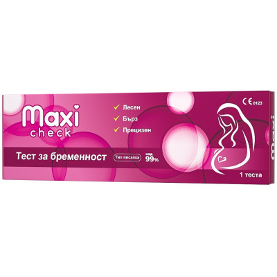 ТЕСТ ЗА БРЕМЕННОСТ MAXI CHECK писалка х 1 бр