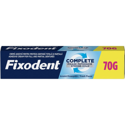 ФИКСОДЕНТ COMPLETE FRESH лепило за зъбни протези 70 г