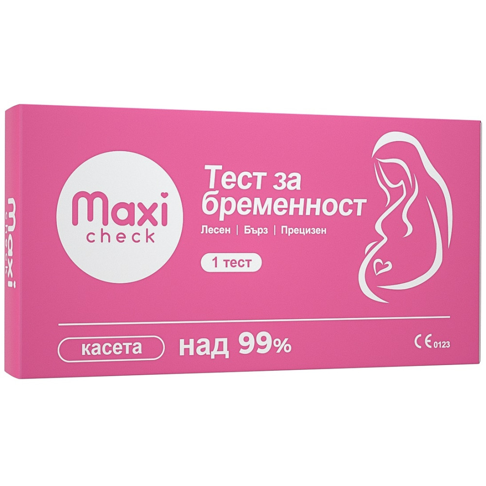 ТЕСТ ЗА БРЕМЕННОСТ MAXI CHECK касета х 1 бр - Диагностика
