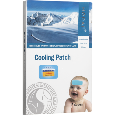 Охлаждащ гел пластир (при фебрилни състояния ) с действие до 8 часа x 4 бр