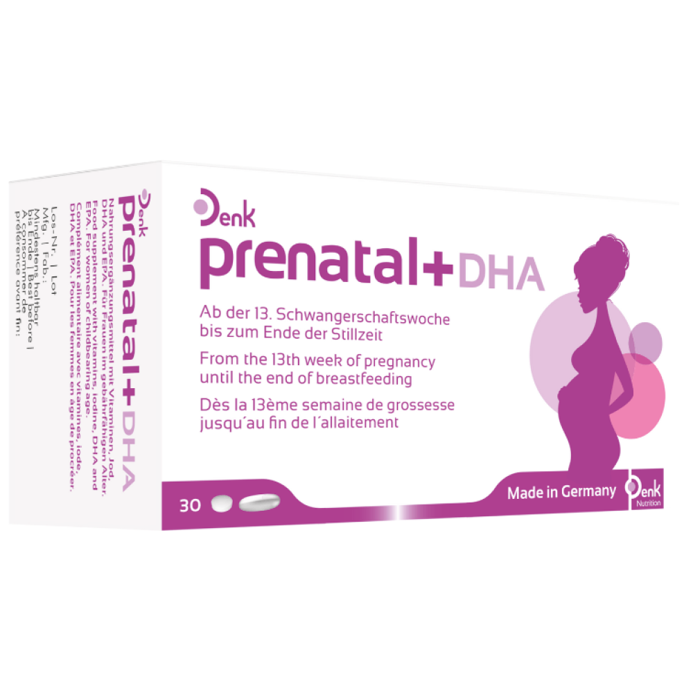 ПРЕНАТАЛ + ДХА ДЕНК табл x 30 бр + капс x 30 бр - Витамини, минерали и антиоксиданти