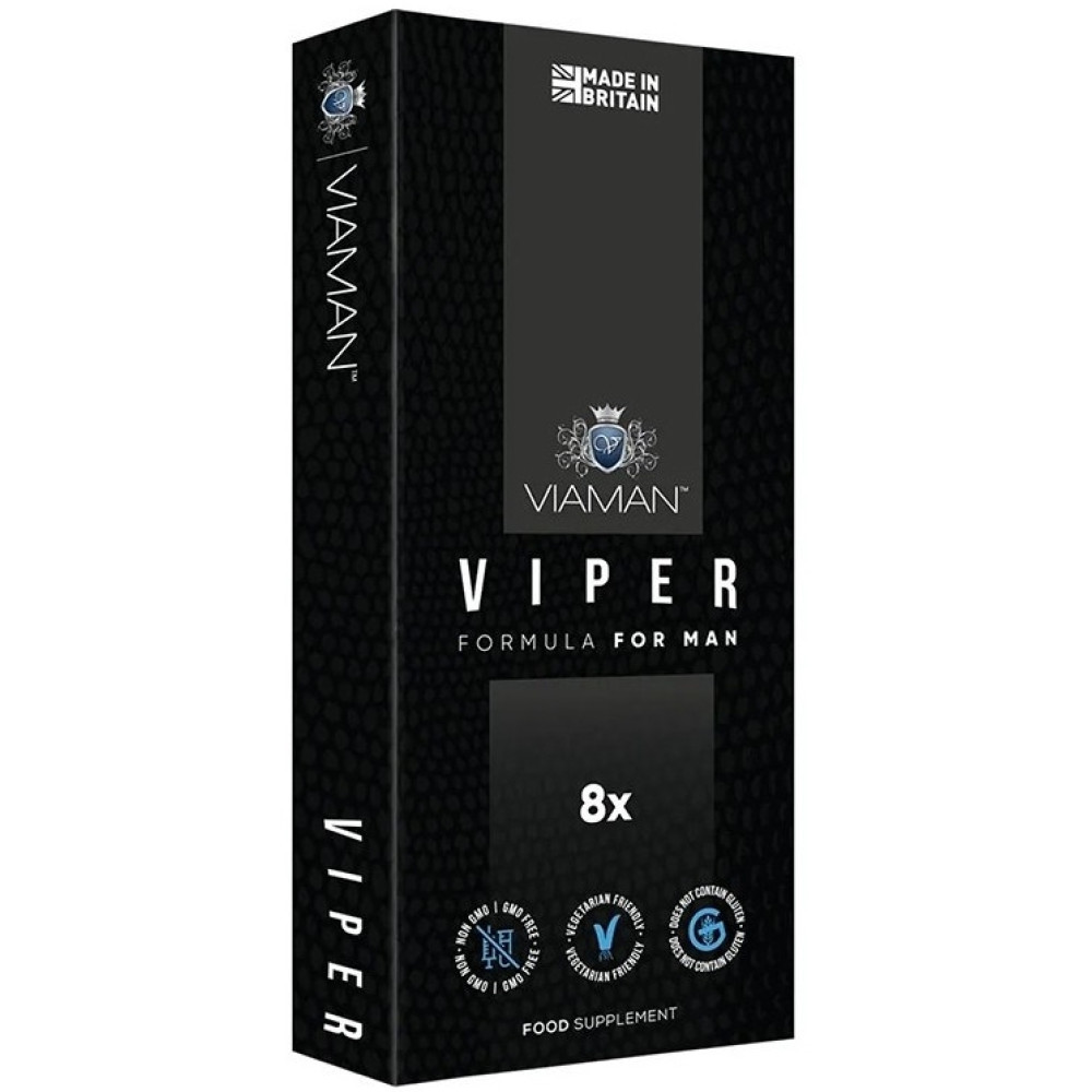VIPER/ ВАЙПЪР АФРОДИЗИАК ЗА МЪЖЕ табл х 8 бр VIAMAN - Пикочо-полова система VIPER/ ВАЙПЪР АФРОДИЗИАК ЗА МЪЖЕ табл х 8 бр VIAMAN - Пикочо-полова система