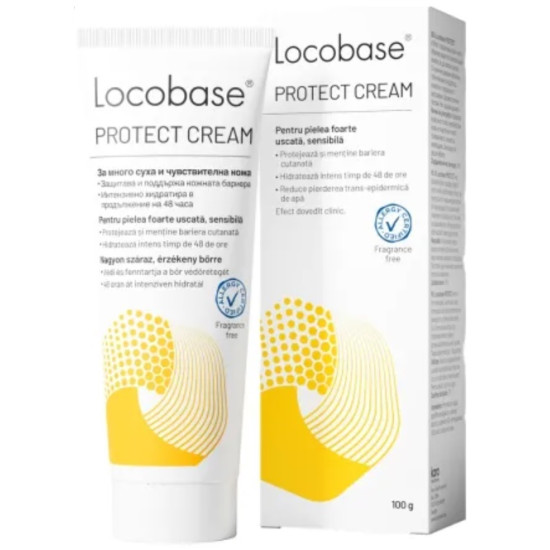 LOCOBASE PROTECT CREAM /LIPOBASE/ крем за лице и тяло за суха чувствителна атопична кожа 100 г