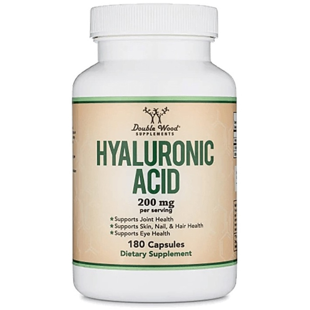 HYALURONIC ACID/ ХИАЛУРОНОВА КИСЕЛИНА капс 100 мг х 180 бр DOUBLE WOOD - Мускулна система