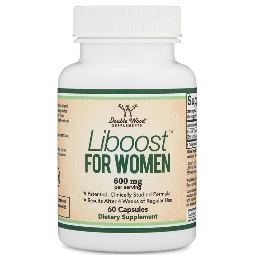 LIBOOST FOR WOMEN/ ДАМИАНА капс за хормонален баланс за жени 300 мг х 60 бр DOUBLE WOOD -