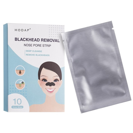 Blackhead Removal Nose Pore Strip/ Пластири за премахване на черни точки (за нос) x 10 бр HODAF