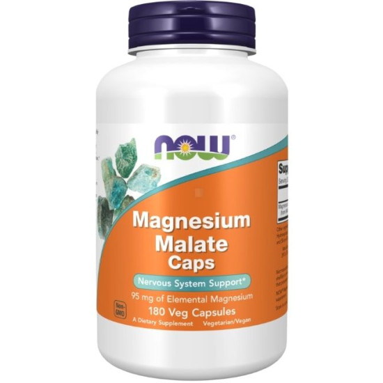 MAGNESIUM MALATE МАГНЕЗИЙ /МАЛАТ/ капс 95 мг х 180 бр NOW