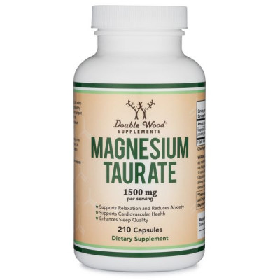 MAGNESIUM TAURATE МАГНЕЗИЙ (ТАУРАТ) капс х 210 бр DOUBLE WOOD