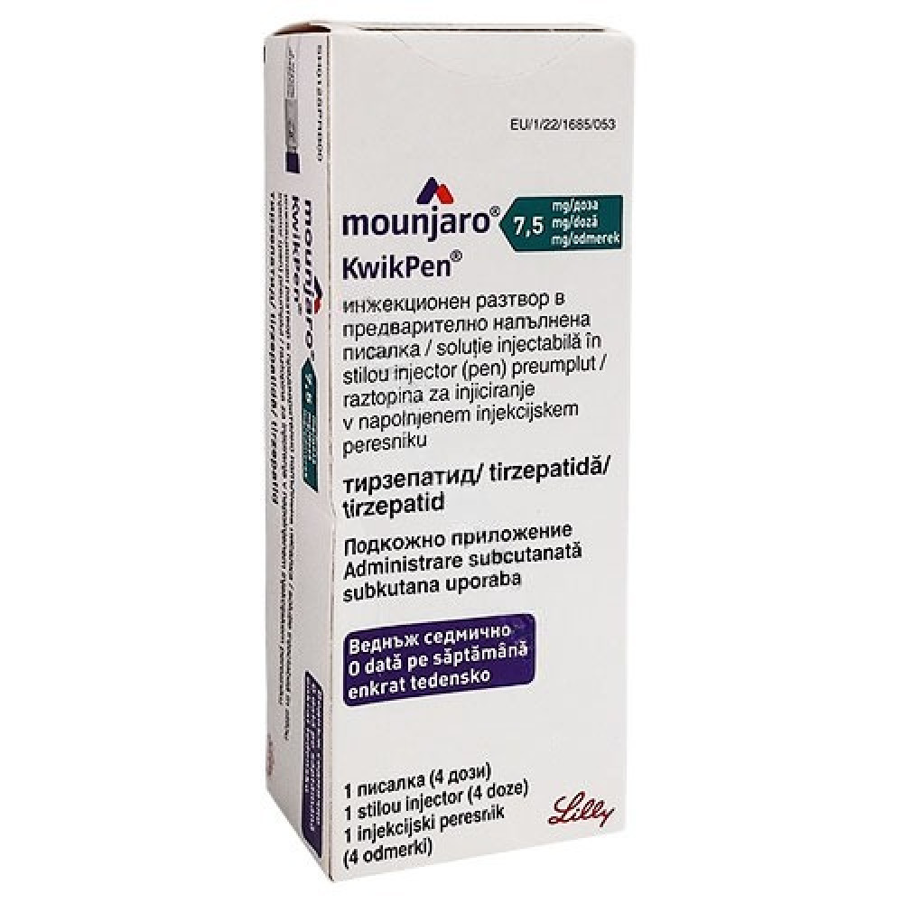 МУНДЖАРО КУИК ПЕН инж разтвор в предварително напълнена писалка 7.5 мг/доза 4 дози 2.4 мл х 1 бр - Лекарства с рецепта