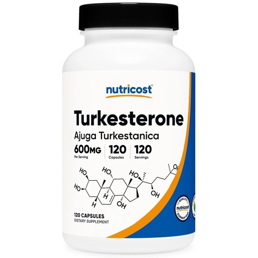 TURKESTERONE/ТУРКЕСТЕРОН капс /за мускулна маса и възстановяване след физическа активност/ 600 мг х 120 бр NUTRICOST - Витамини, минерали и антиоксиданти TURKESTERONE/ТУРКЕСТЕРОН капс /за мускулна маса и възстановяване след физическа активност/ 600 мг х 120 бр NUTRICOST - Витамини, минерали и антиоксиданти