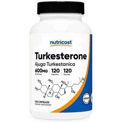 TURKESTERONE/ТУРКЕСТЕРОН капс /за мускулна маса и възстановяване след физическа активност/ 600 мг х 120 бр NUTRICOST