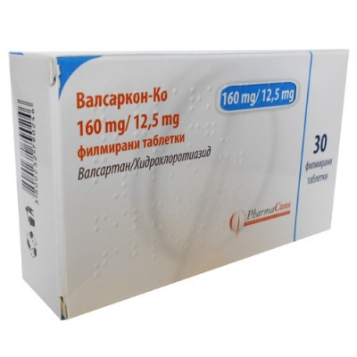 ВАЛСАРКОН-КО табл 160 мг/12.5 мг х 30 бр