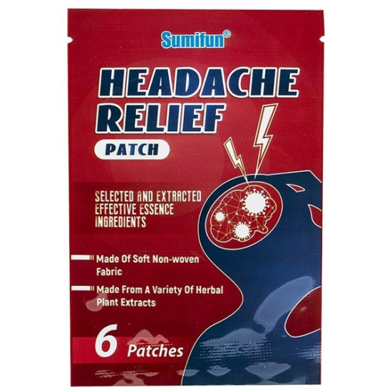 Headache Relief Patch/ Пластири против главоболие x 6 бр