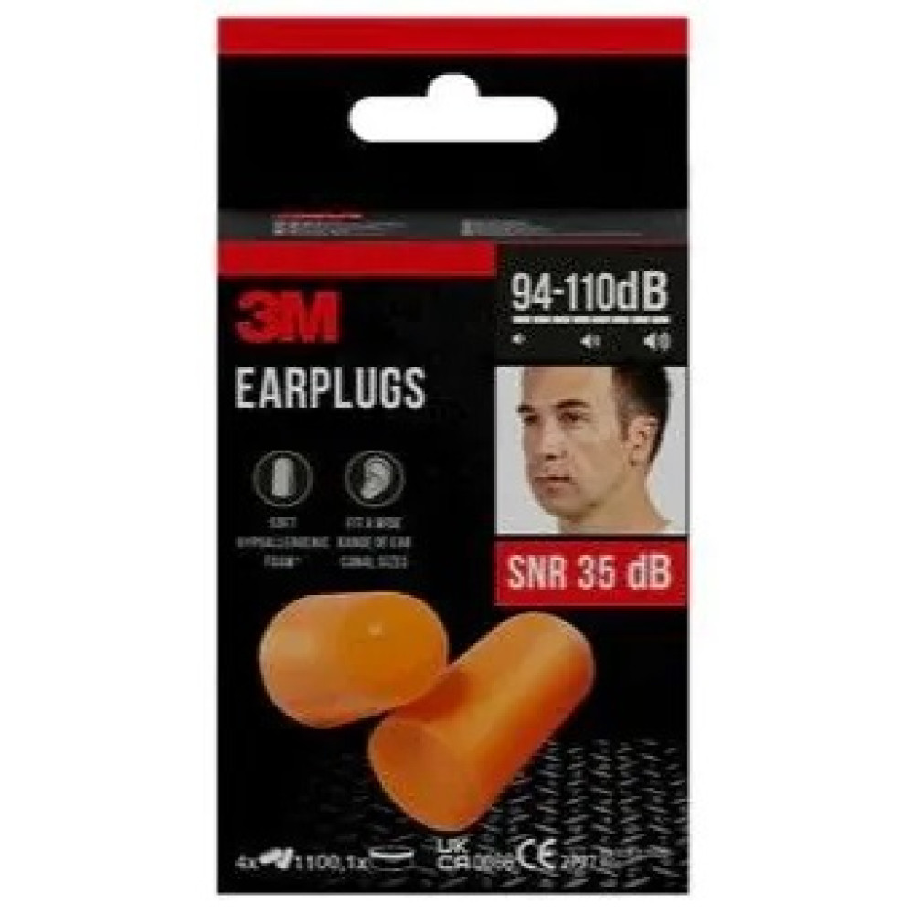 3М NEXCARE ТАПИ ЗА УШИ 1100, мека пяна, SNR 35 dB, оранжеви х 4 чифта + 1 кутия /за съхранение/ / - Ушна хигиена