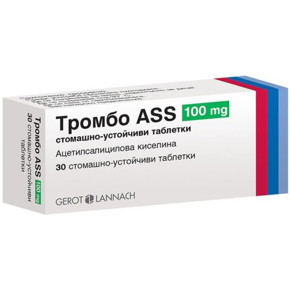Thrombo ASS (Тромбо ASS), 100мг, 30 таблетки -