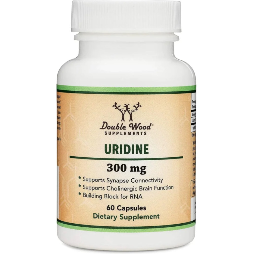 URIDINE /УРИДИН МОНОФОСФАТ/ капс 300 мг х 60 бр DOUBLE WOOD - Нервна система URIDINE /УРИДИН МОНОФОСФАТ/ капс 300 мг х 60 бр DOUBLE WOOD - Нервна система