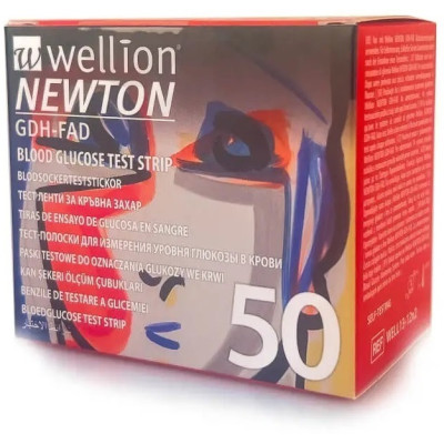 ТЕСТ ЛЕНТИ ЗА ГЛЮКОМЕРИ WELLION NEWTON х 50 бр