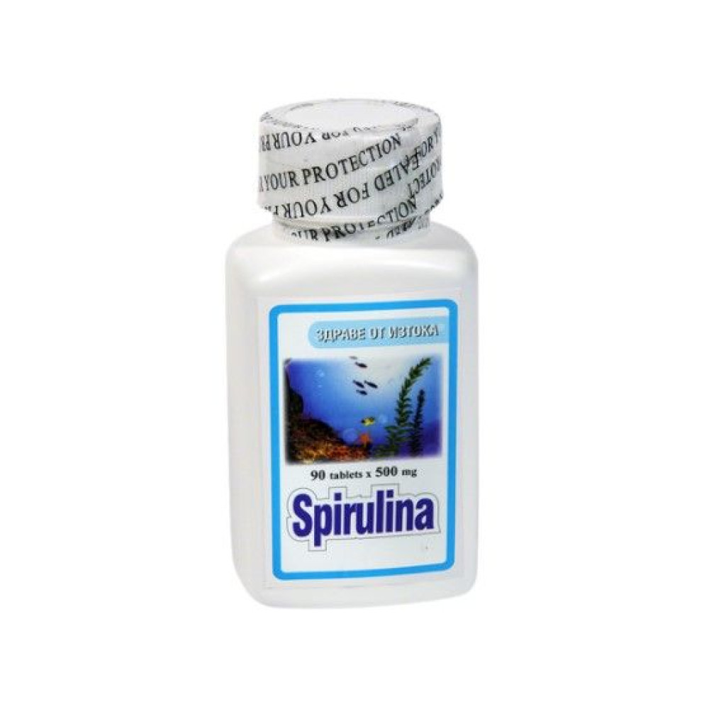 СПИРУЛИНА табл 500 мг x 90 бр TNT - Витамини, минерали и антиоксиданти
