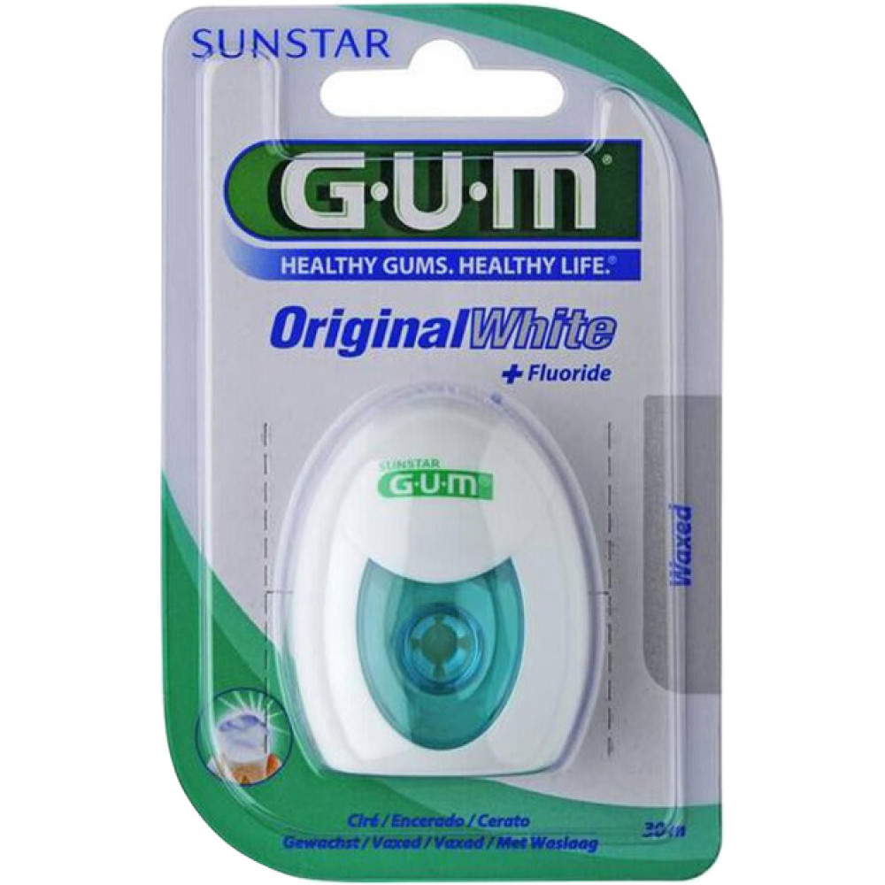 GUM Original White Избелващ конец за зъби х30 метра - Орална хигиена