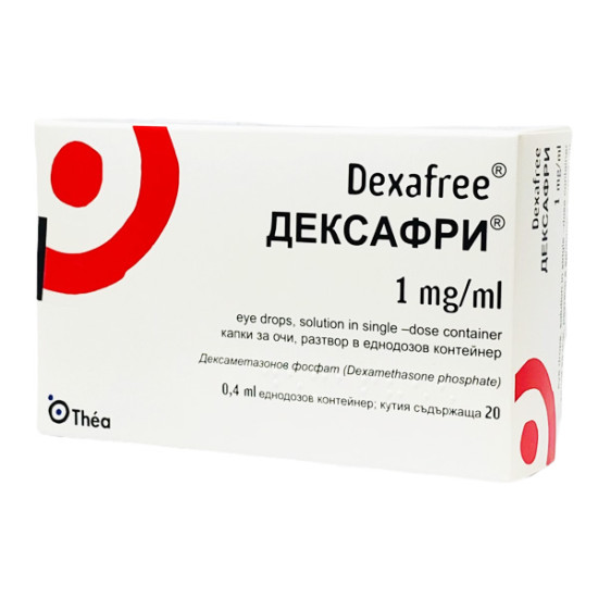 ДЕКСАФРИ капки за очи 1 мг/1 мл 0.4 мл x 20 дози