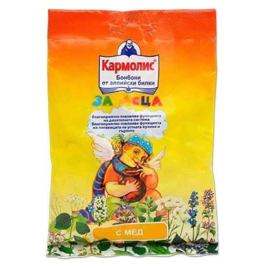 КАРМОЛИС бонбони с мед 75 гр