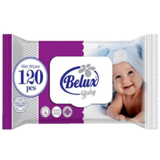 БЕЛУКС BABY SENSITIVE мокри кърпи с капак х 120 бр
