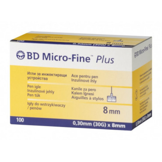 ИГЛИ MICRO FINE 30G 0.30 х 8 мм х 100 бр