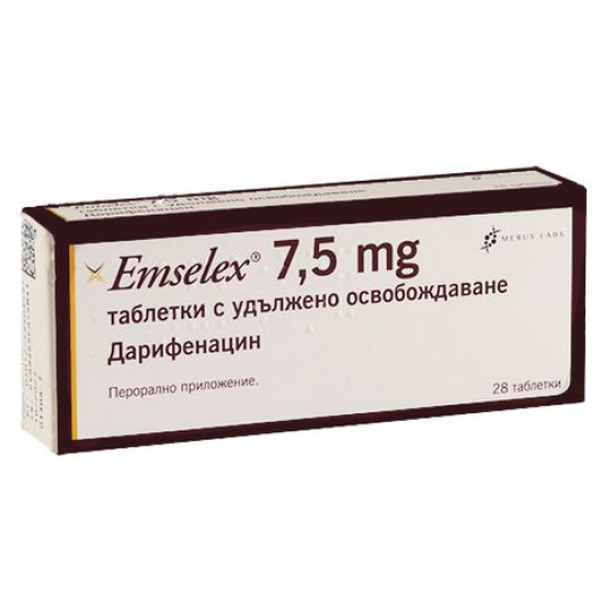 ЕМСЕЛЕКС табл с удълж освобождаване 7.5 мг х 28 бр