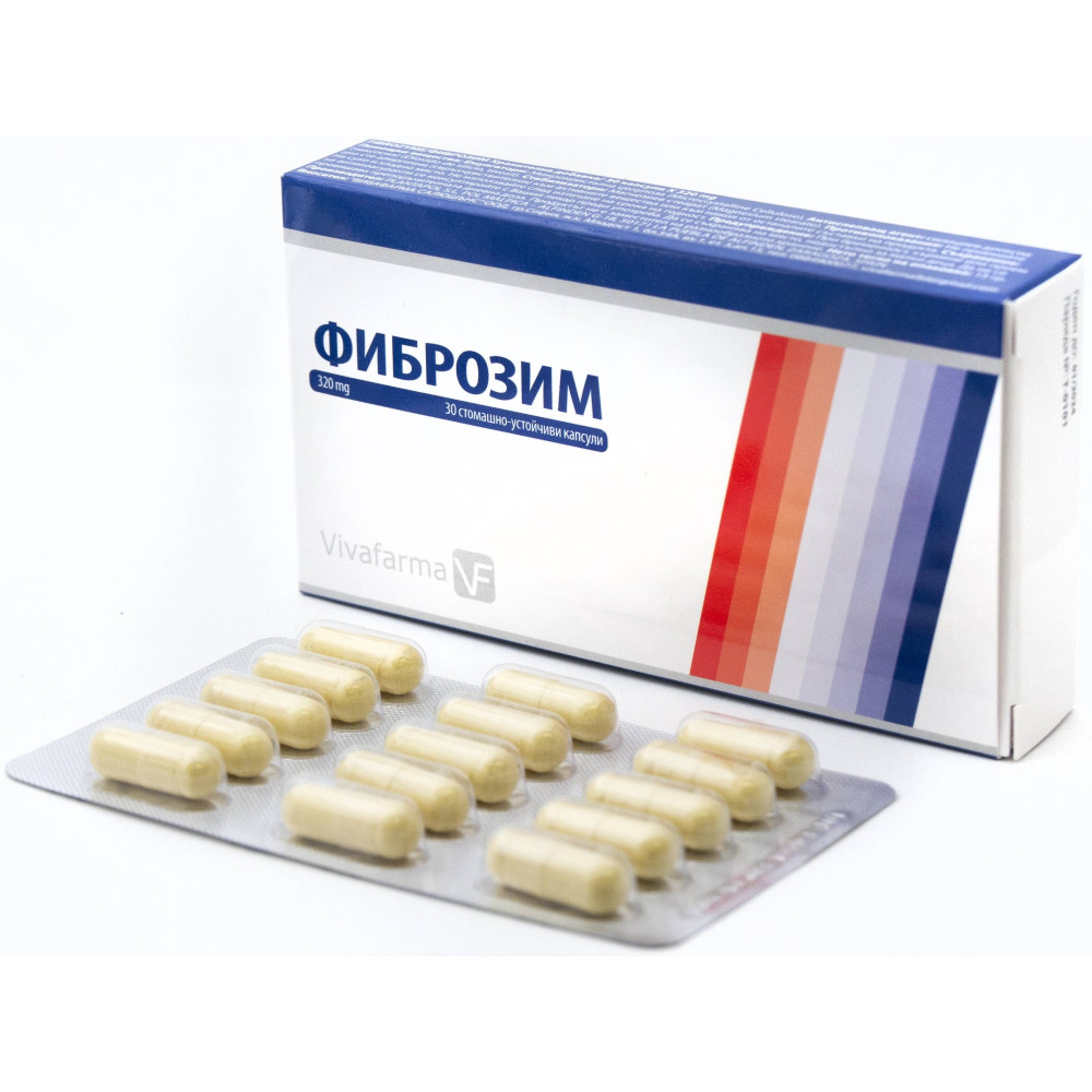 Fibrozyme 320 мг 30 капсули - Хранителни добавки