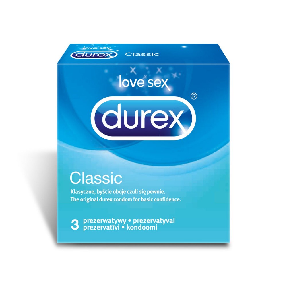Durex Classic Презервативи 3 бр - Презервативи