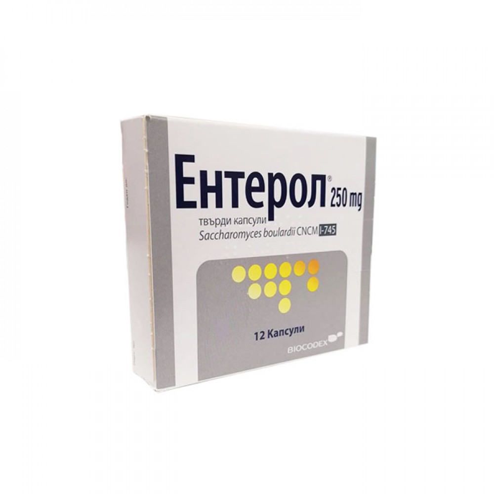 Ентерол при остра инфекциозна диария 250 мг x12 капсули - Стомашно-чревни проблеми