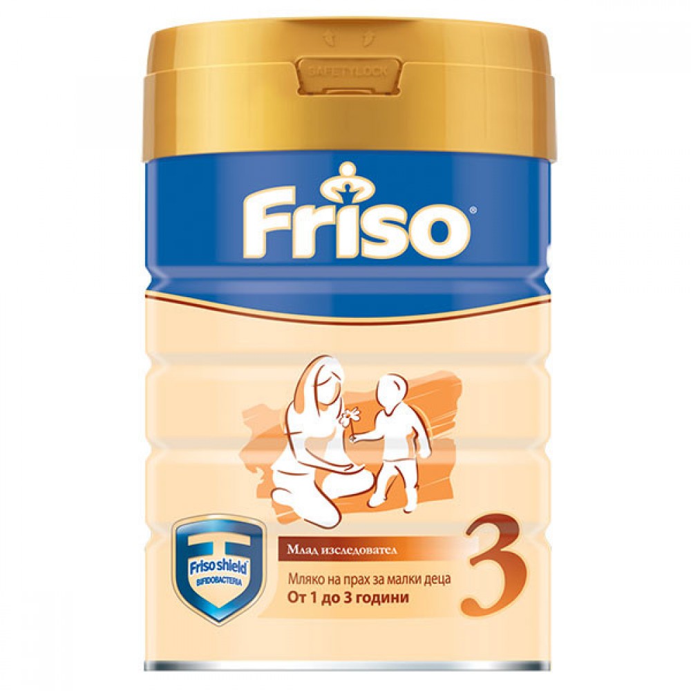 Friso 3, пълноценно мляко за малки деца, след навършване на 12 месеца 400г -